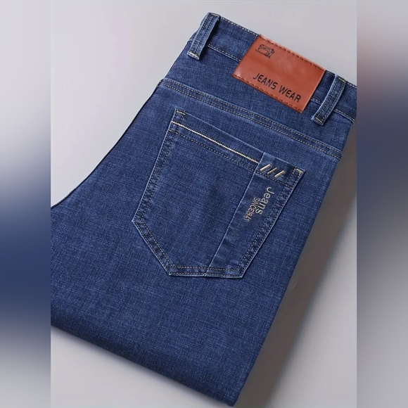 Jeans Wear Men's NWOT Deep Blue/Dark Wash Straight Leg Jeans Size 34x29 - Picture 4 of 9